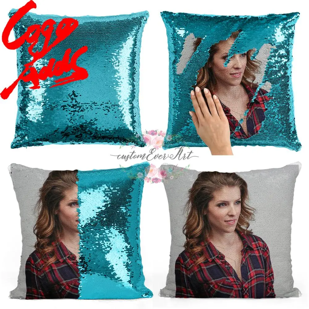 Anna Kendrick china pagalvę | china Užvalkalas | Dviejų spalvų pagalvę | dovana jai | dovana jam | pagalvės | magic pagalvė